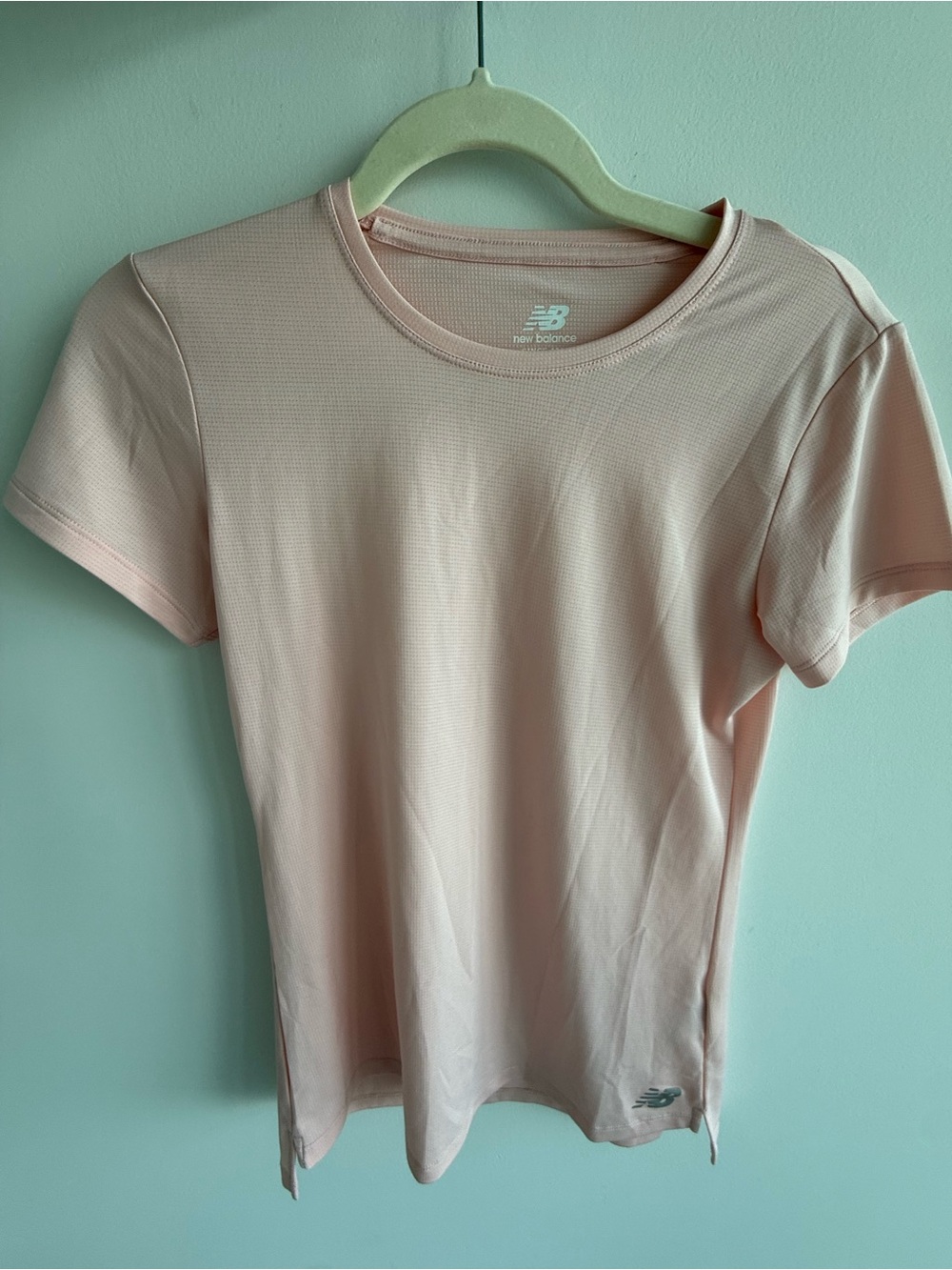New Balance Women's Light Pink Short Sleeve Athletic Tee